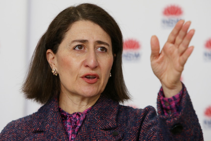 Gladys Berejiklian addresses the media