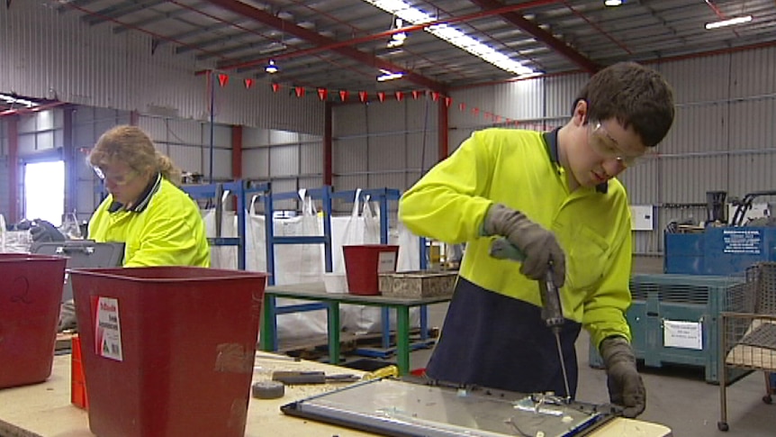 workers at adelaide e-waste recycling plant Aspitech.jpg