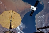 SpaceX cargo craft approaches the International Space Station