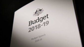 The cover of the 2018-19 budget.
