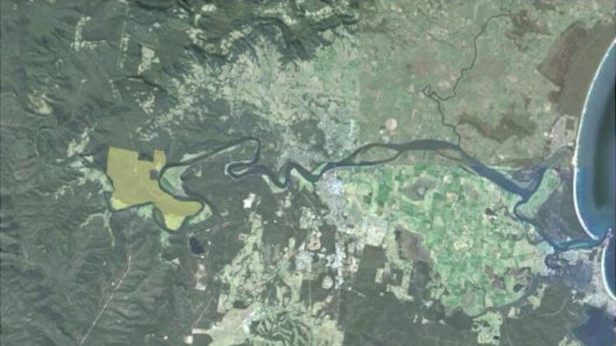 Map of Bundanon Trust in relation to the Shoalhaven River