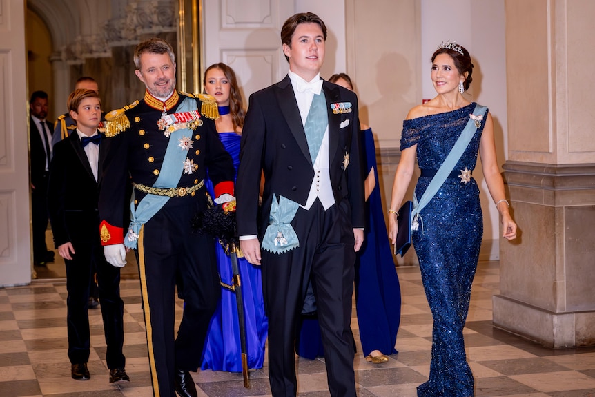 The Danish Royal Family in evening wear 