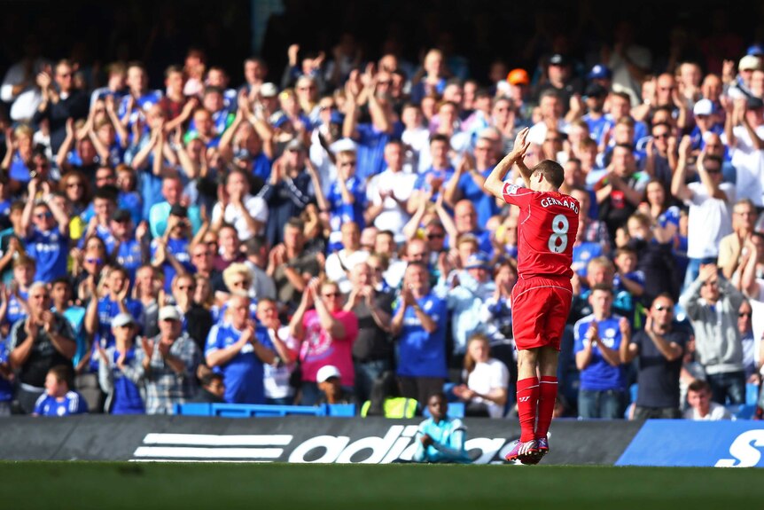 Gerrard says farewell to Chelsea fans