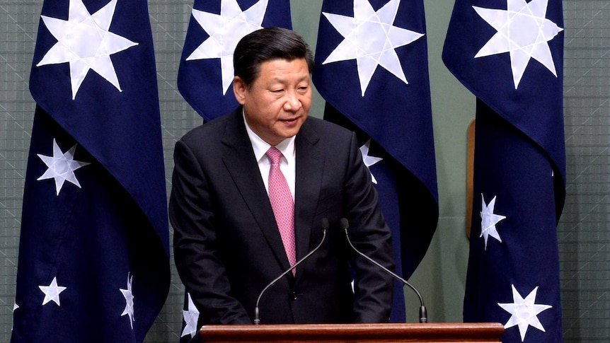 Xi Jinping in federal parliament