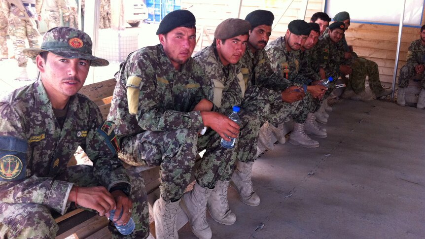 Afghan National Army soldiers at Tarin Kot, Afghanistan