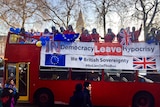 Remain supporters outside the UK Supreme Court.