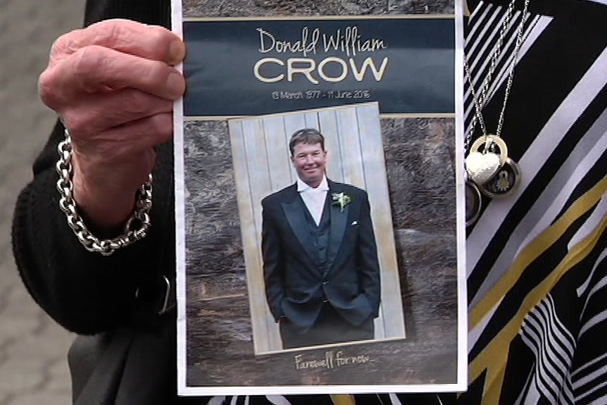 Funeral pamphlet for Donald Crow