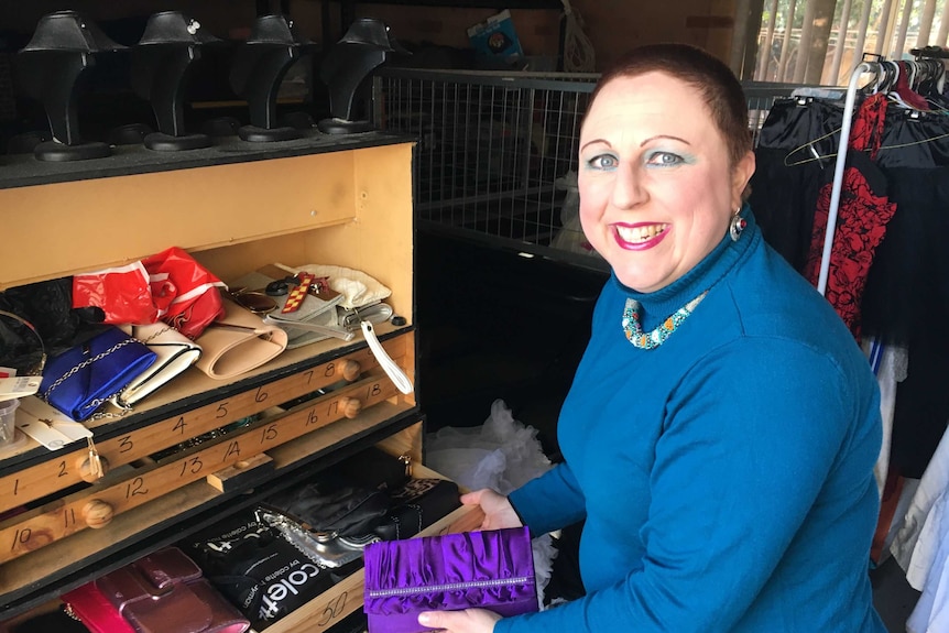 Yvette Rydman with an array of accessories.