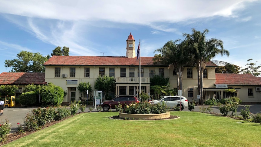 The exterior of the Daw Park Repatriation Hospital's frontage