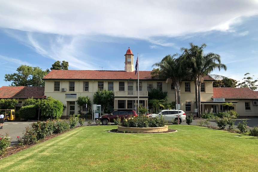 The exterior of the Daw Park Repatriation Hospital's frontage