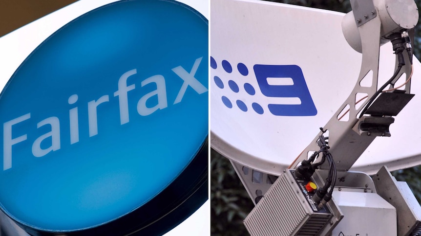 The logos of Fairfax Media and Nine