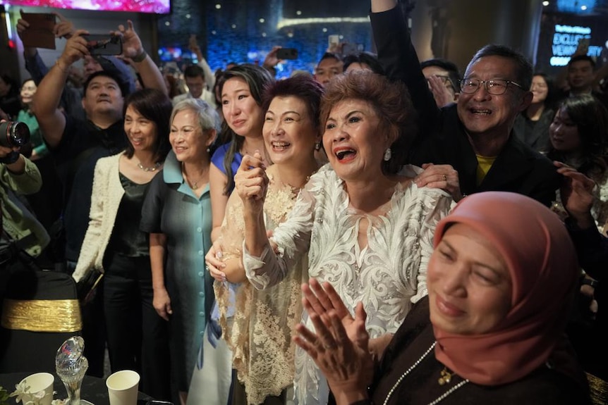 Janet Yeoh watches her daughter Michelle Yeoh live from Kuala Lumpur.