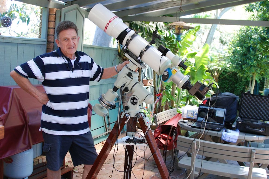 Richard Higby at home in southern Tasmania.