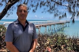 Kingfisher Bay Resort manager David Hay at a dock on Fraser Island