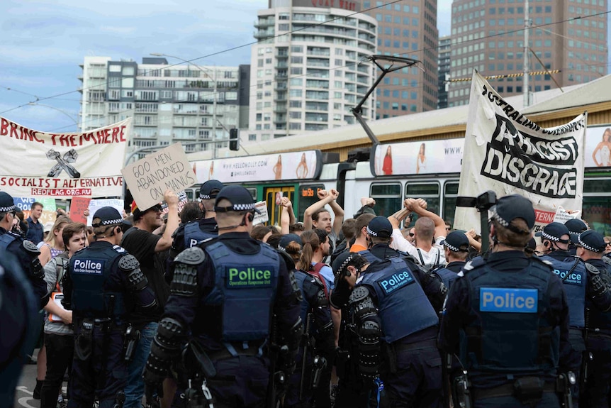 Protesters.