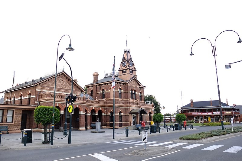 An old brick post office in Tralalgon
