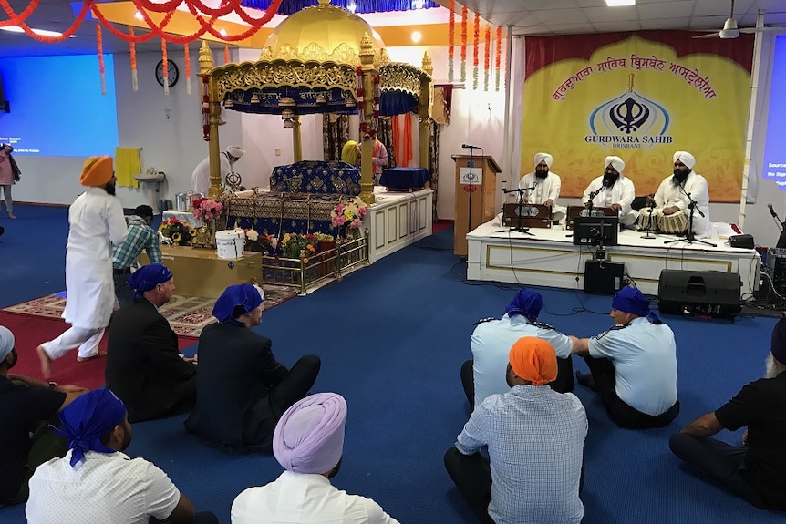 Manmeet Alisher's memorial was held at the Sikh Temple at Eight Mile Plains.