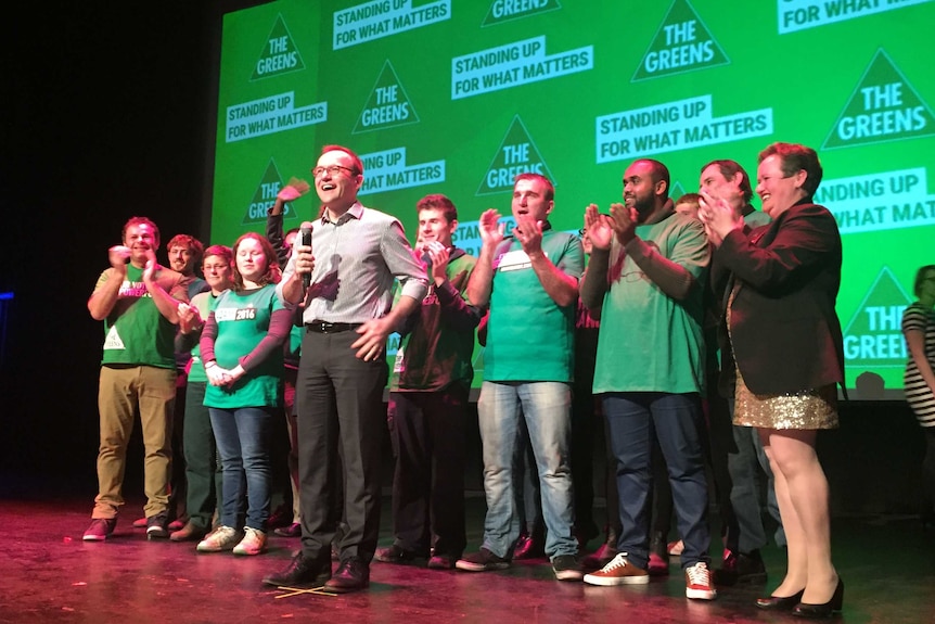 Melbourne Greens MP Adam Bandt declares victory