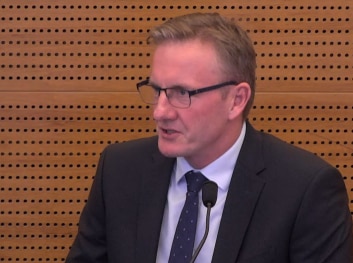 Allianz's chief general manager of retail distribution Michael Winter appearing at the banking royal commission