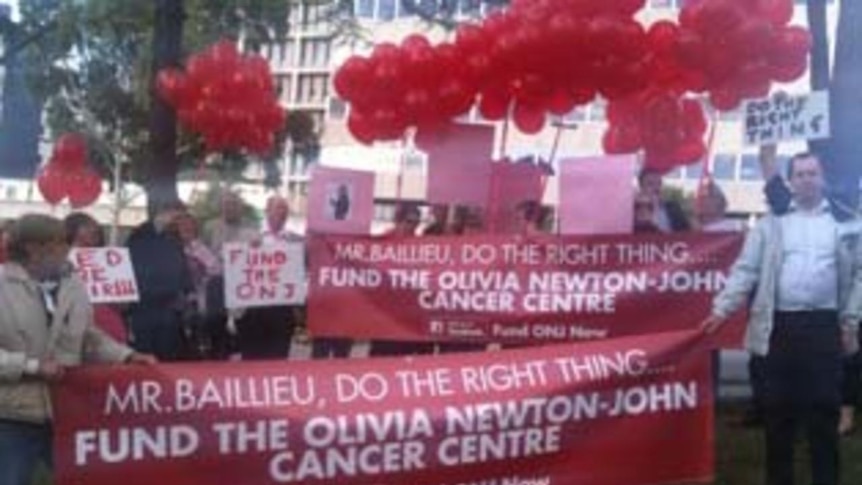 The future of the Olivia Newton-John Cancer Centre is in doubt because of a funding black hole.