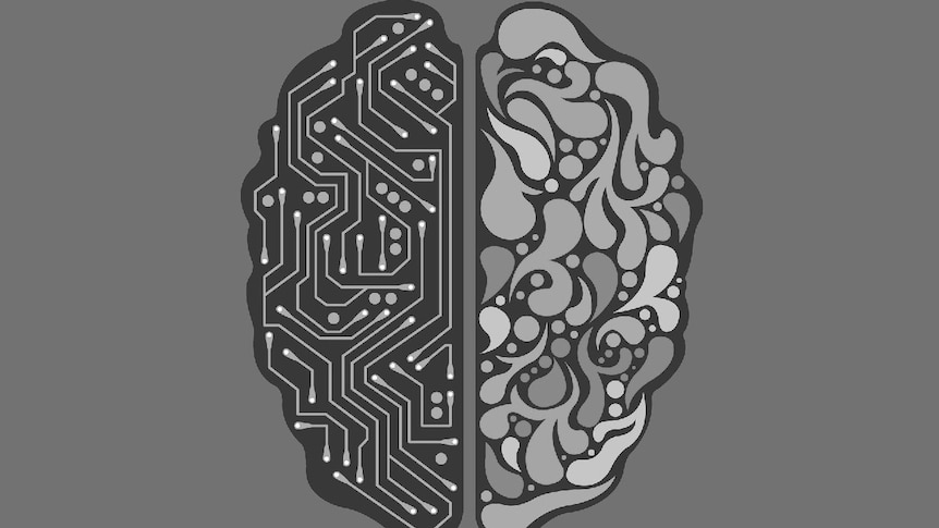 Artificial Intelligence - drawing of brain