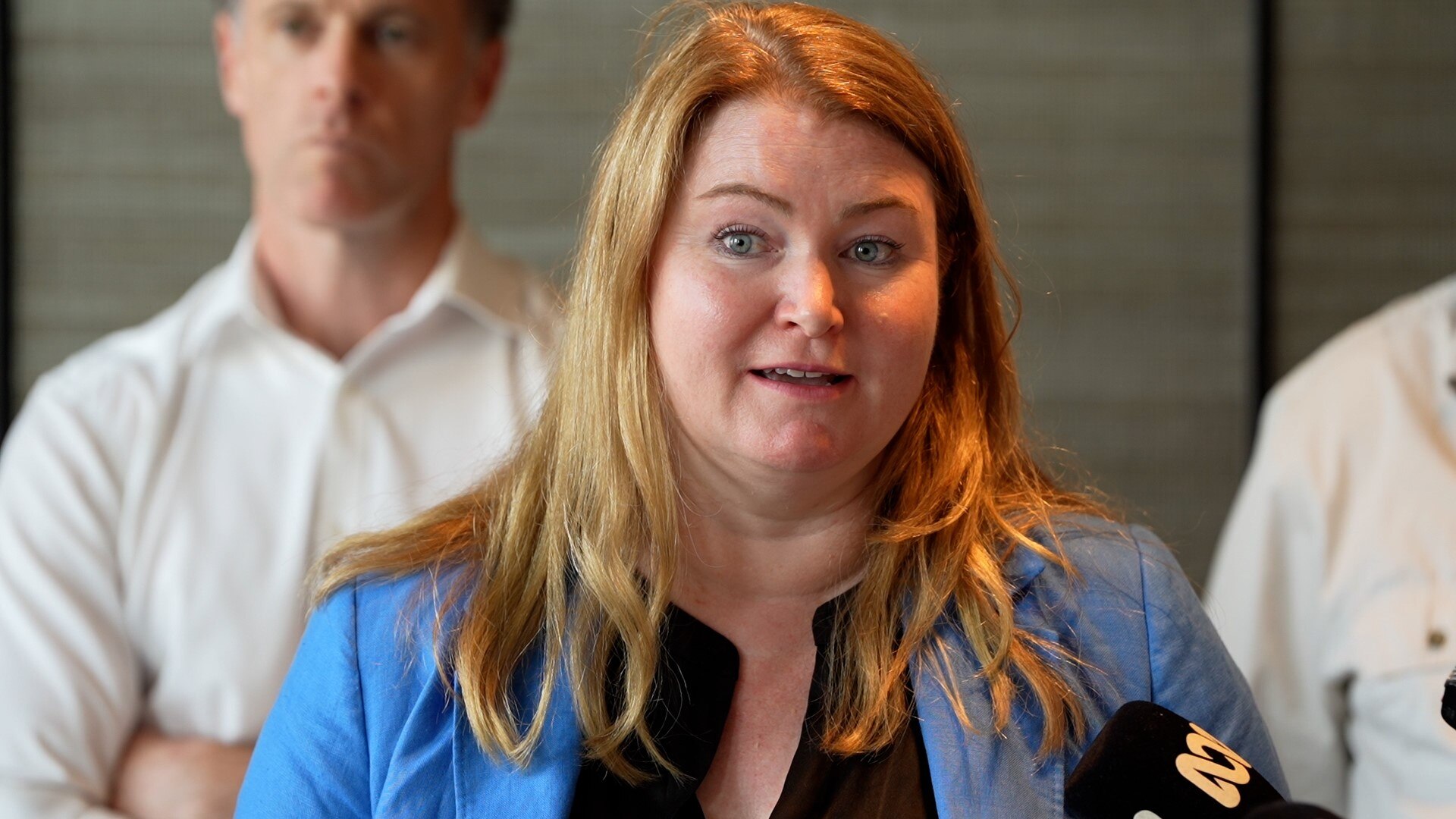 Tara Moriarty presser