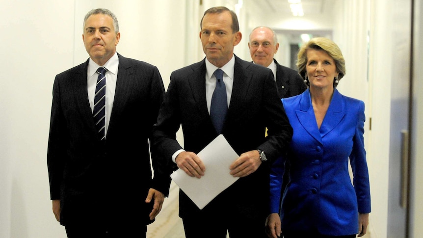 Joe Hockey, Tony Abbott, Warren Truss and Julie Bishop