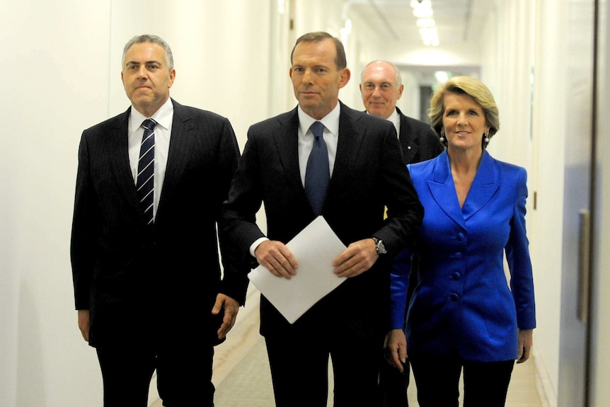 Joe Hockey, Tony Abbott, Warren Truss and Julie Bishop