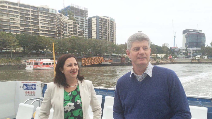 Premier Annastacia Palaszczuk and Transport Minister Stirling Hinchliffe.