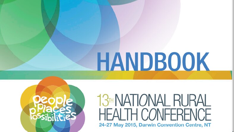 The cover of the National Rural Health Conference program