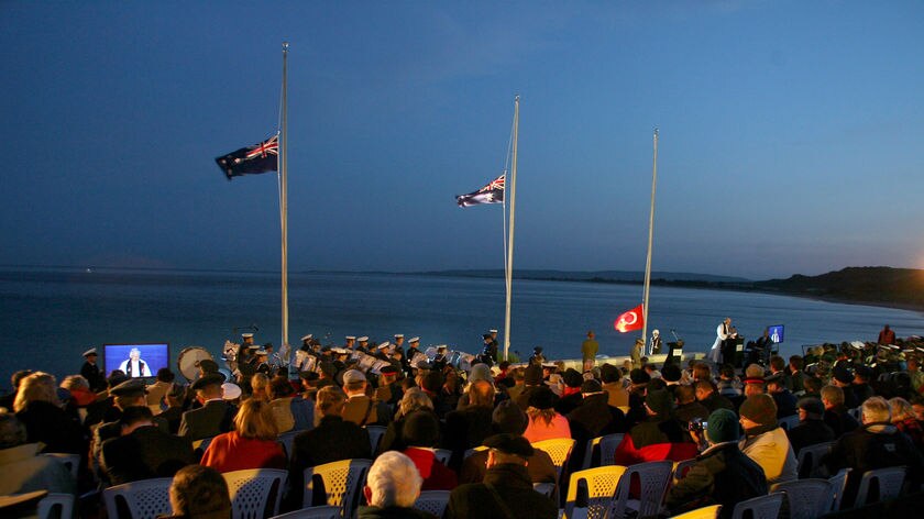 Thousands have marked Anzac Day with a service at Gallipoli.