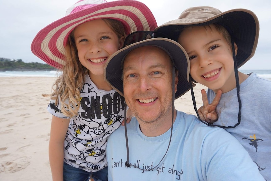 Curious Canberran Trevor Hickman and family.