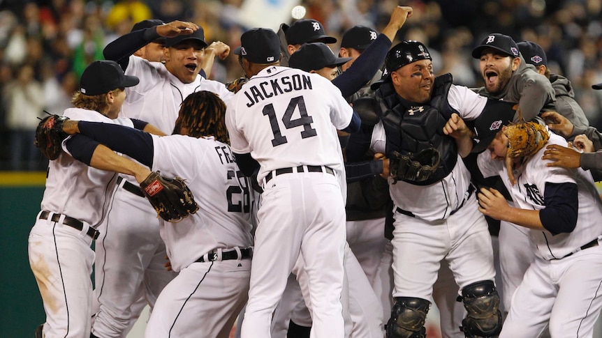 The Detroit Tigers swept the American League play-off series to march into World Series contention.
