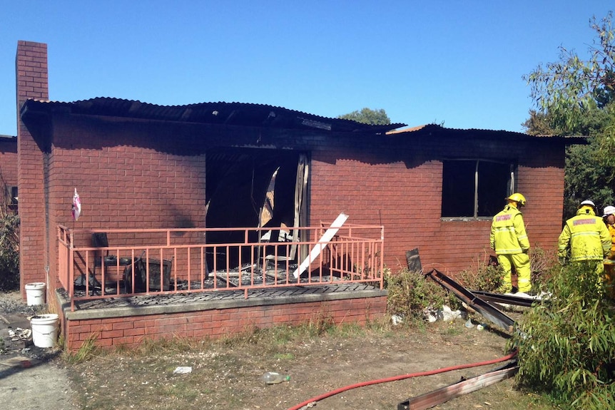 House at Tamarix Road Primrose Sands destroyed by fire