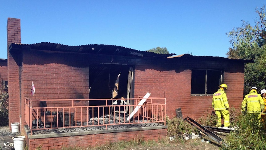 House at Tamarix Road Primrose Sands destroyed by fire