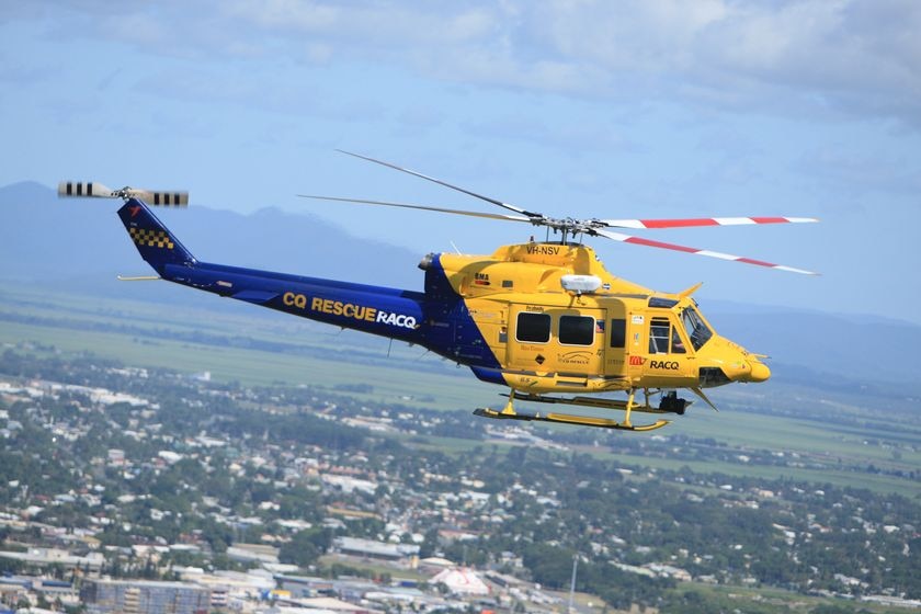 File photo of RACQ - CQ Rescue helicopter, January 2010