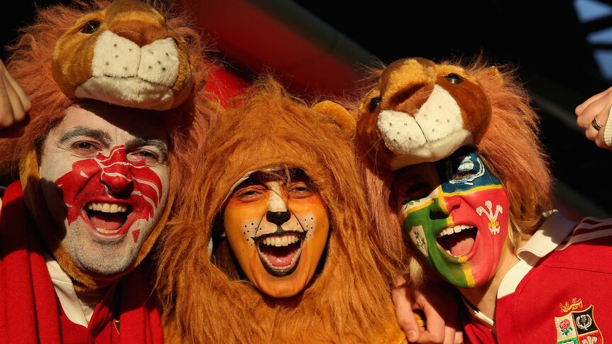 British and Irish Lions fans in Melbourne