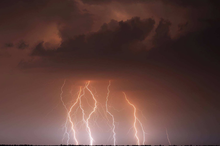 An epic lightshow was captured by photographers at Brookstead on the Darling Downs.