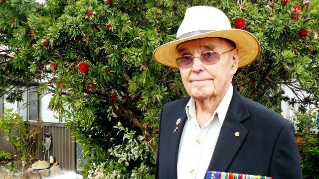 93-year-old Bart Richardson from Port Stephens served with the 2/20th Australian Infantry Battalion as a Lieutenant.