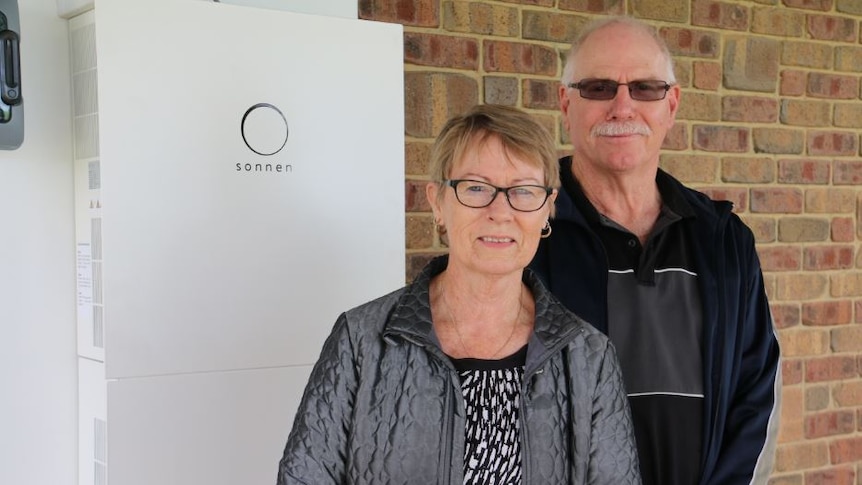 Sue Packer with her Sonnen battery