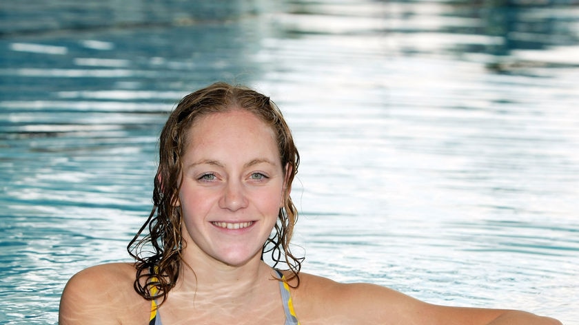 All in good time: Coral Bentley will be part of the synchronised swimming team in Beijing.