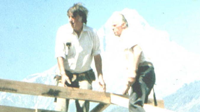 Edmund Hillary (r) worked tirelessly for the people of the Himalaya.