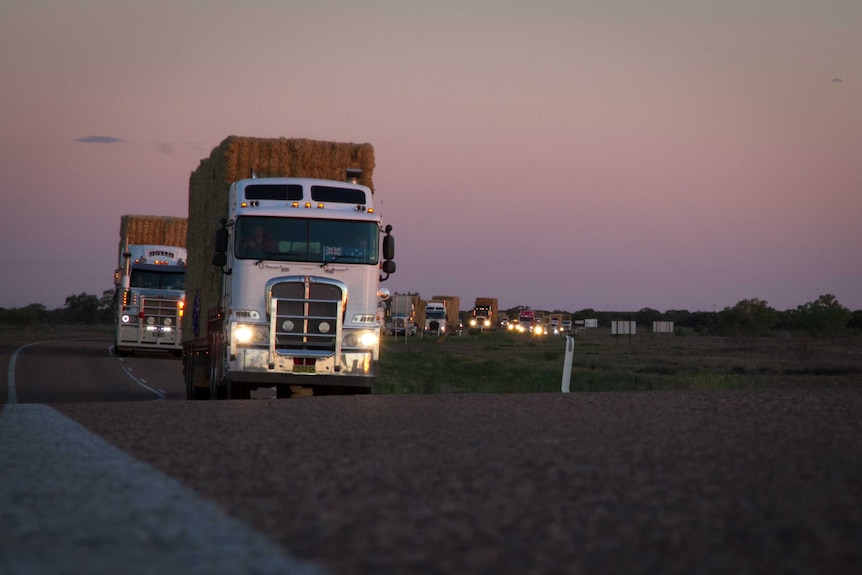 Burrumbuttock Hay Runners arrive