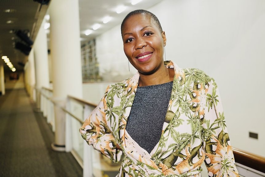 South African advocate Sisonke Msimang smiling at the camera