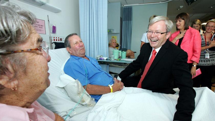 Prime Minister Kevin Rudd speaks