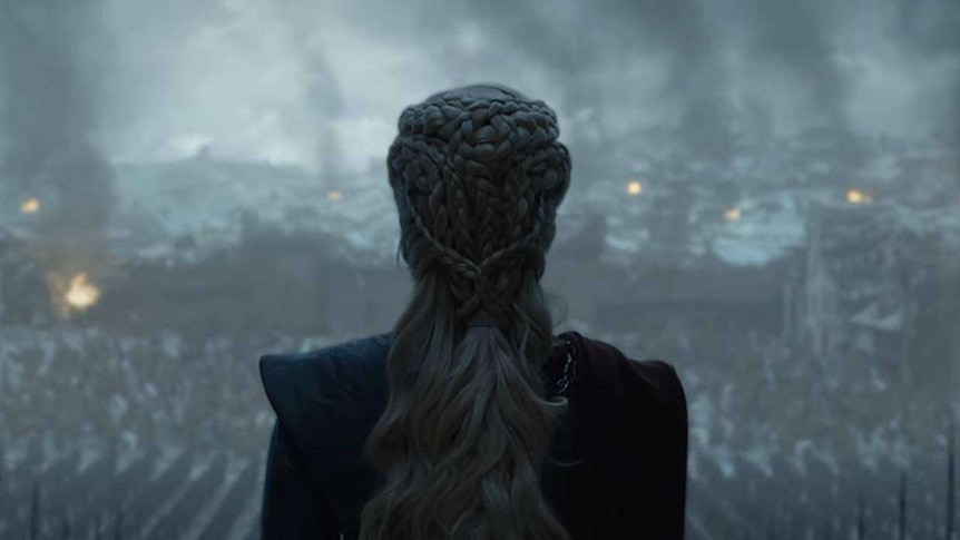 Daenerys looks out over her army in the final episode of HBO's Game of Thrones