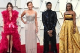 A selection of looks from the Oscars red carpet in 2019.