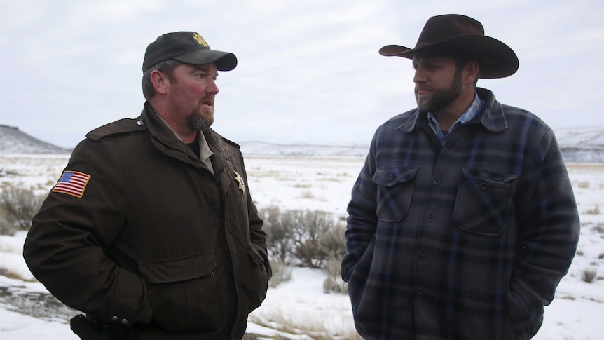 Oregon occupation leader meets with sheriff