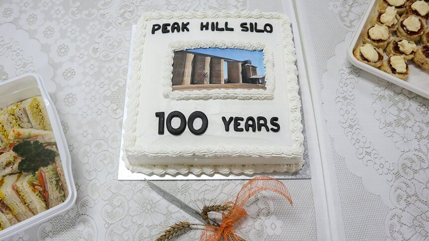 Peak Hill silo birthday cake.
