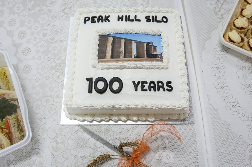 Peak Hill silo birthday cake.